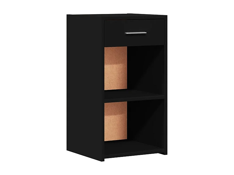 Ragna  Nachttisch Schwarz 35x34x65 cm Holzwerkstoff