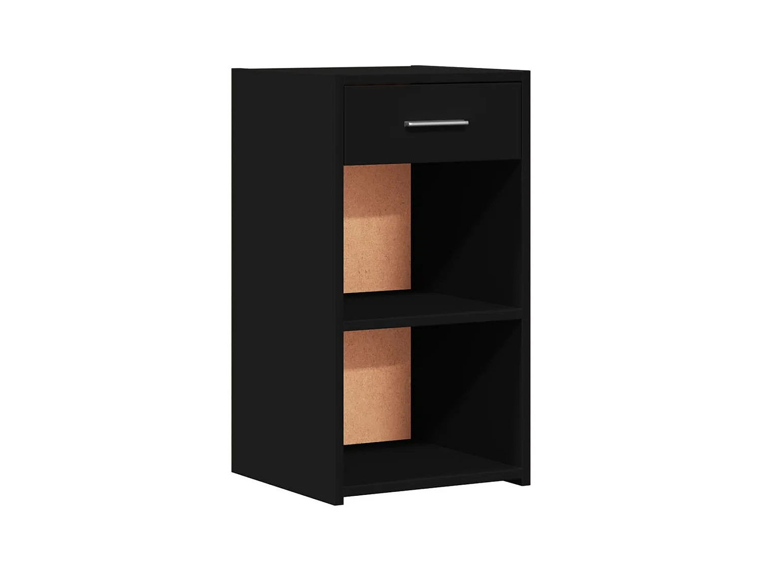 Ragna  Table de chevet noir 35x34x65 cm bois d’ingénierie