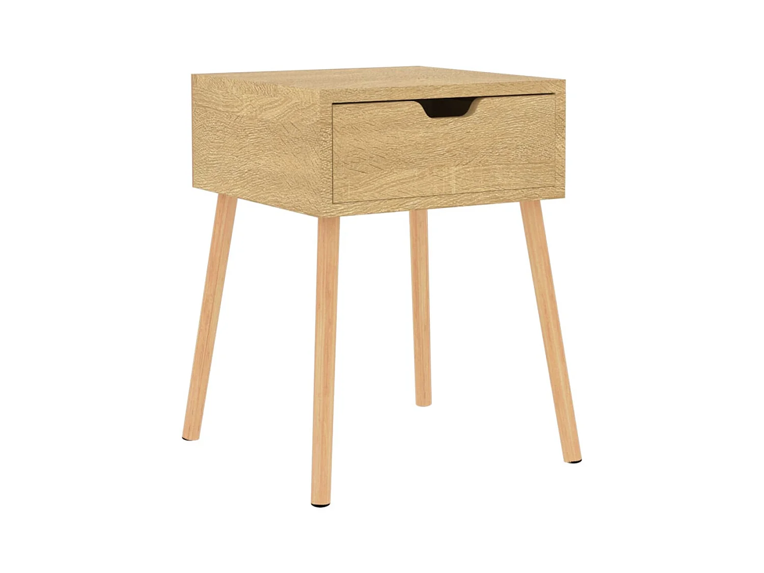 Wellsville  Nachtkastje 40x40x56 cm bewerkt hout sonoma eikenkleurig