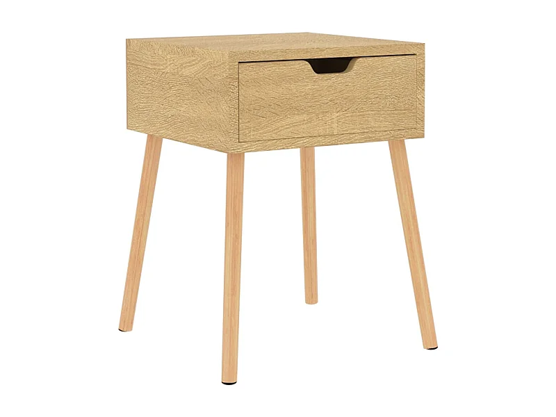 Wellsville  Table de chevet Chêne sonoma 40x40x56 cm Bois d'ingénierie