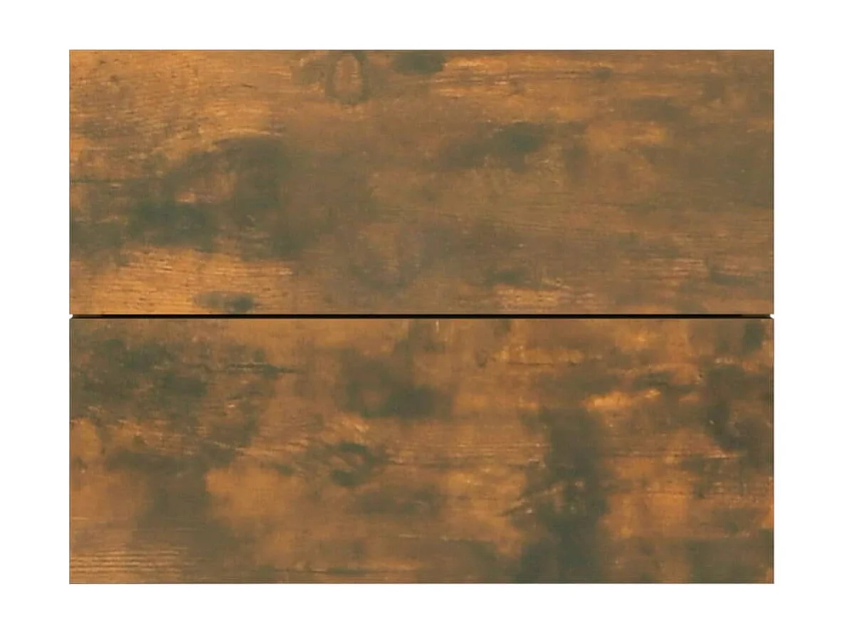 Ylöjärvi  Table de chevet Chêne fumé 40x30x30 cm Bois d'ingénierie