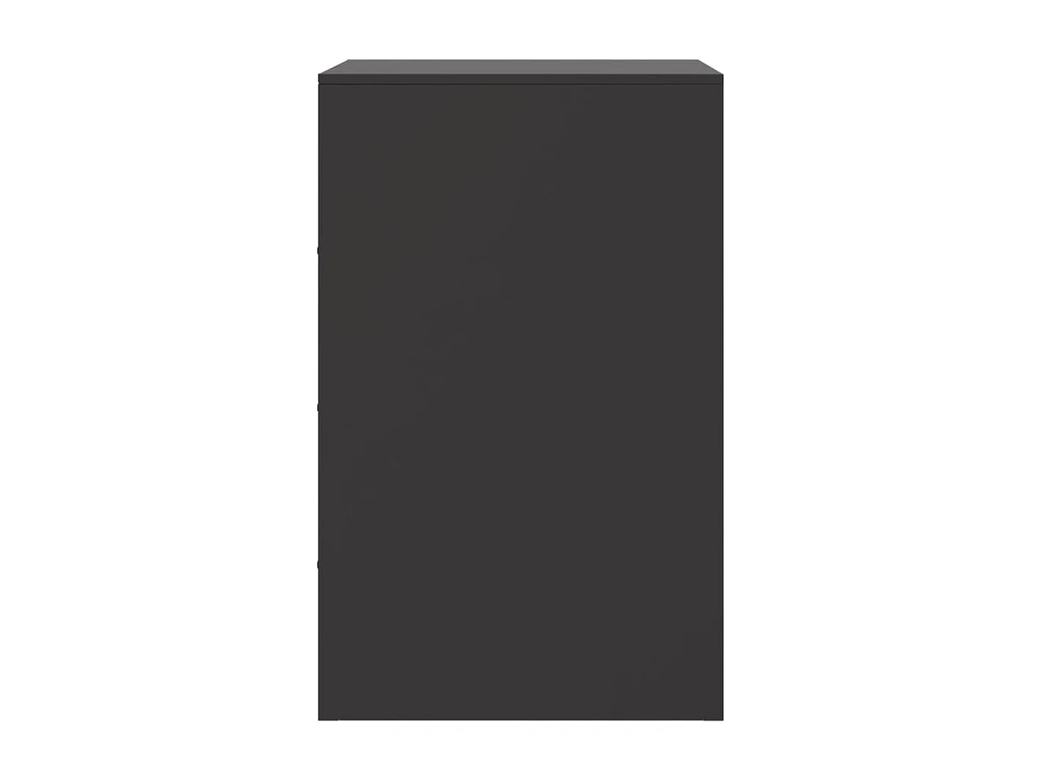 Hereford  Mesitas de noche 2 unidades acero negro 34,5x39x62 cm