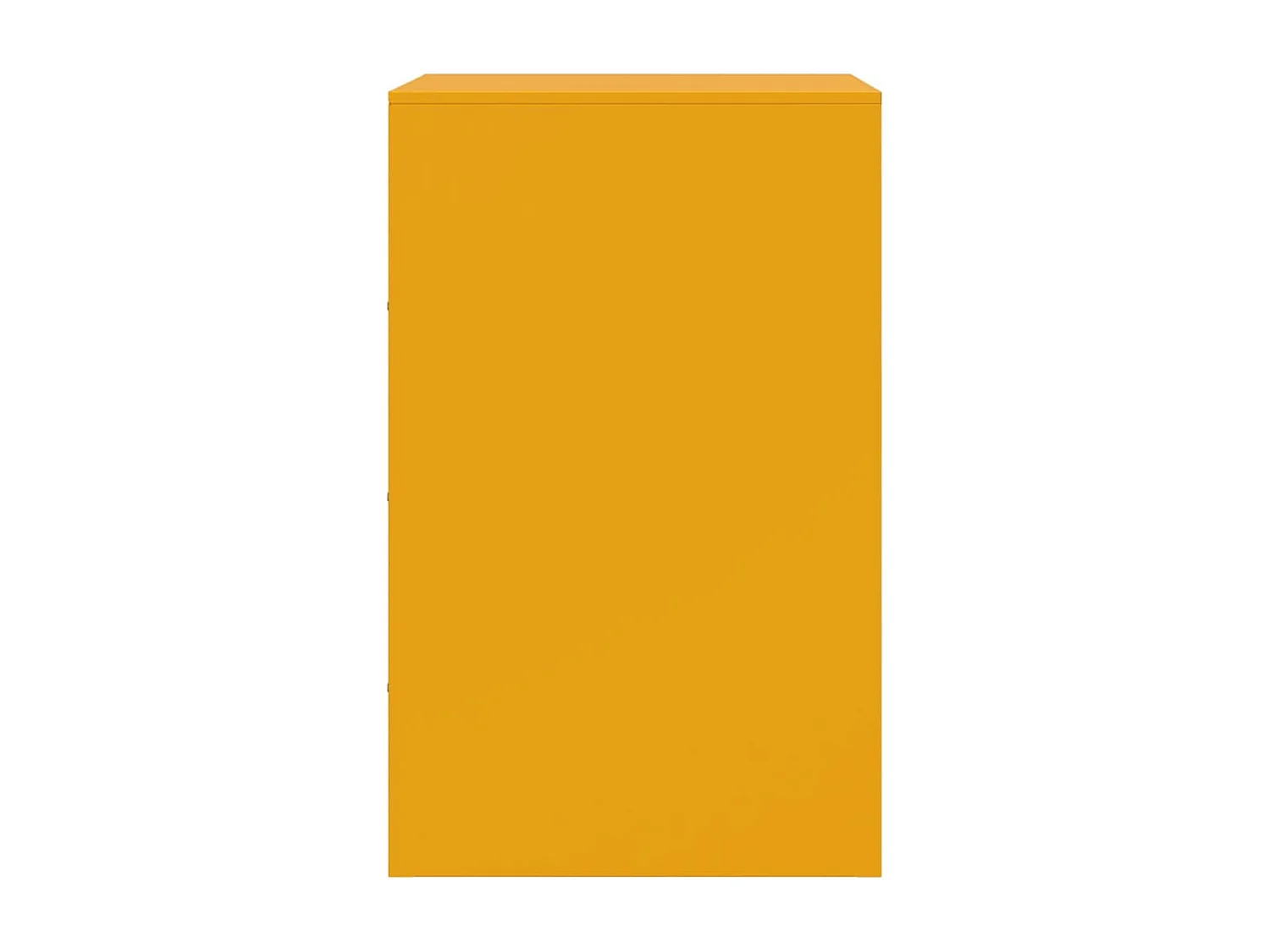 Hereford  Table de chevet jaune moutarde 34,5x39x62 cm acier