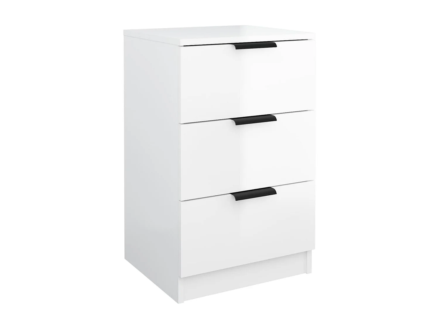 Tucson  Tables de chevet 2 pcs blanc brillant 40x36x65 cm