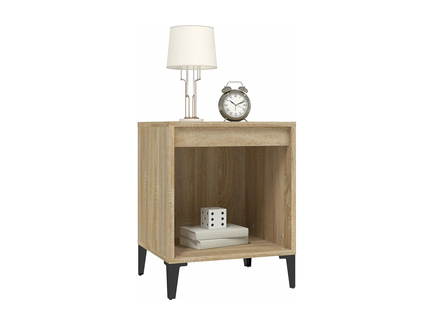 Hartford  Mesita de noche roble Sonoma 40x35x50 cm