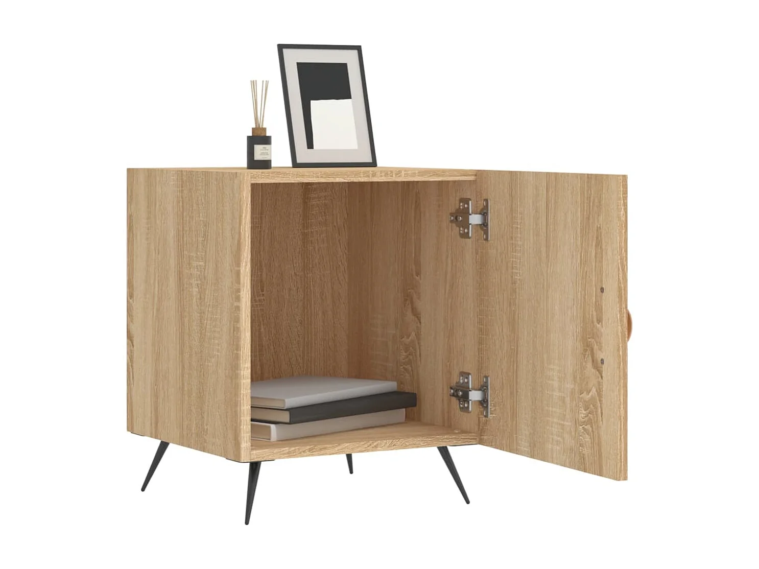 Aars  Tables de chevet 2 pcs chêne sonoma 40x40x50 cm bois ingénierie