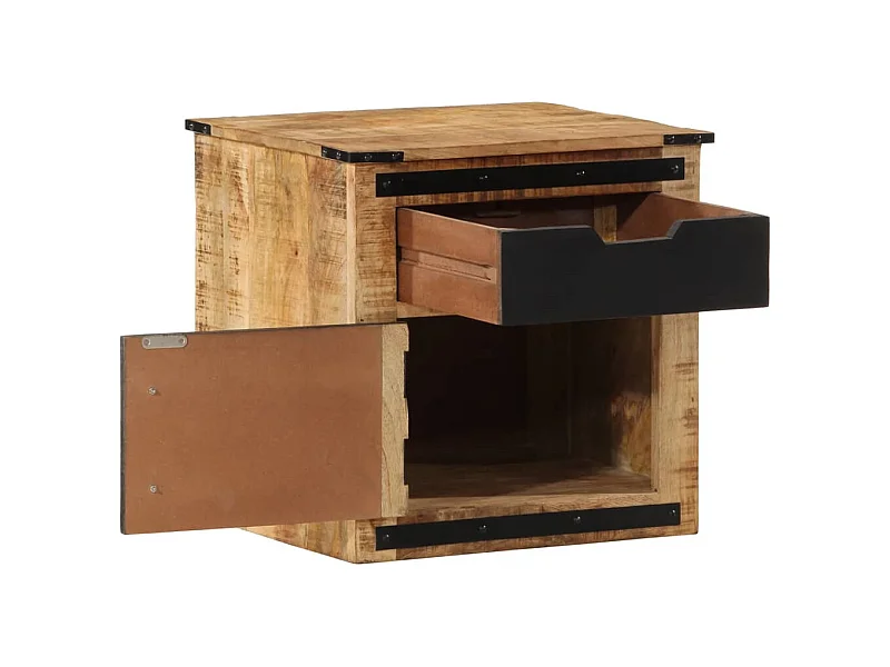 Garden Furniture -  Table de chevet 45x40x45 cm bois de manguier massif