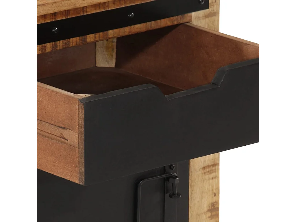 Garden Furniture -  Table de chevet 45x40x45 cm bois de manguier massif