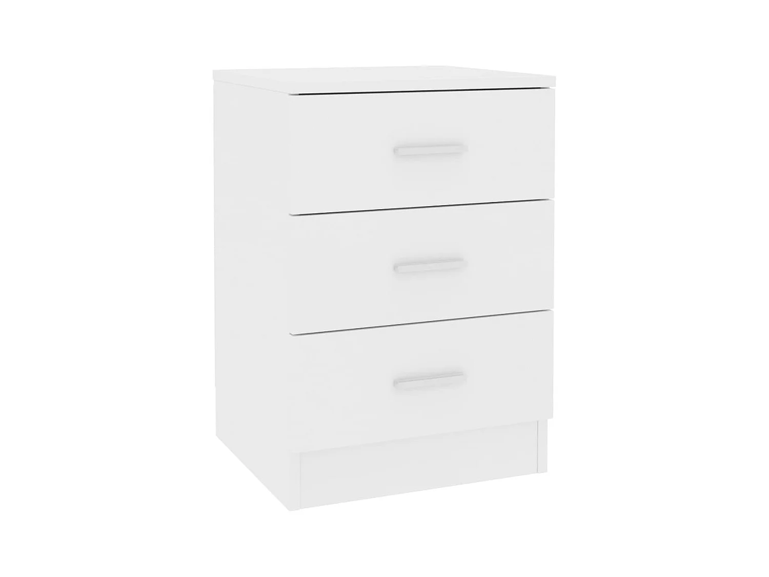 Drumraney  Table de chevet Blanc 38 x 35 x 56 cm Bois d'ingénierie