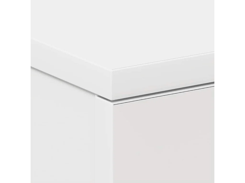 Drumraney  Table de chevet Blanc 38 x 35 x 56 cm Bois d'ingénierie