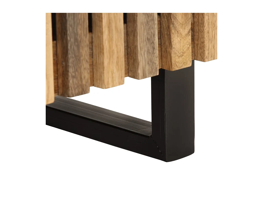 Bryral  Nachttisch 40x34x46 cm Raues Mangoholz