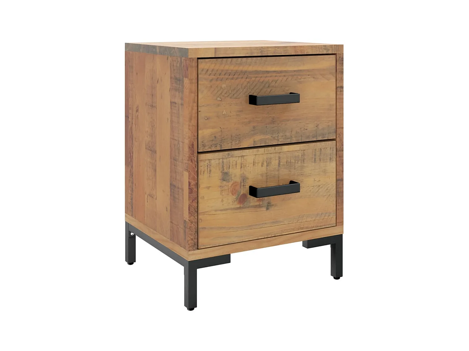 Arthir  Table de chevet Marron 36x30x45 cm Bois de pin massif