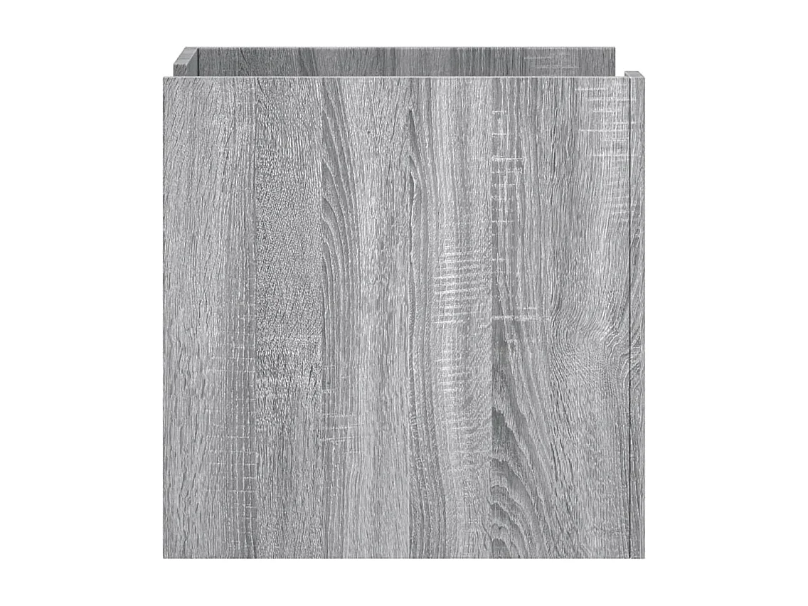 Jarnor  Table de chevet sonoma gris 45x50x50 cm bois d'ingénierie