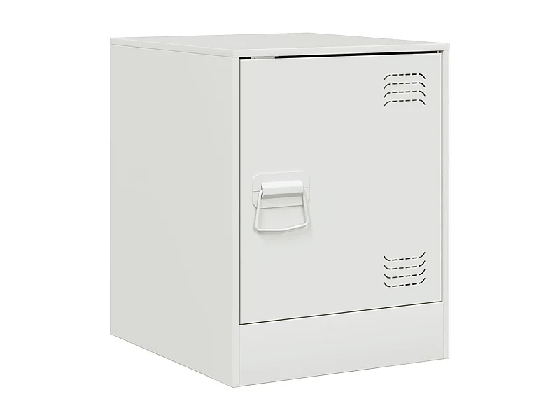 Dewy  Table de chevet blanc 34,5x39x44 cm acier