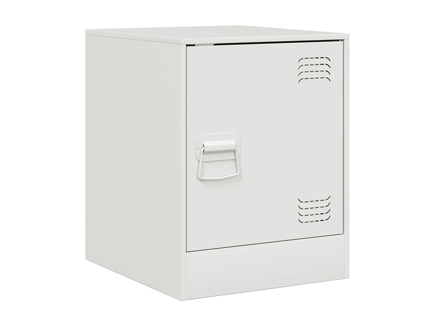 Dewy  Table de chevet blanc 34,5x39x44 cm acier