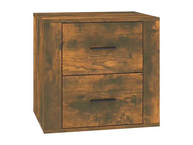 Melinda  Table de chevet Chêne fumé 50x39x47 cm