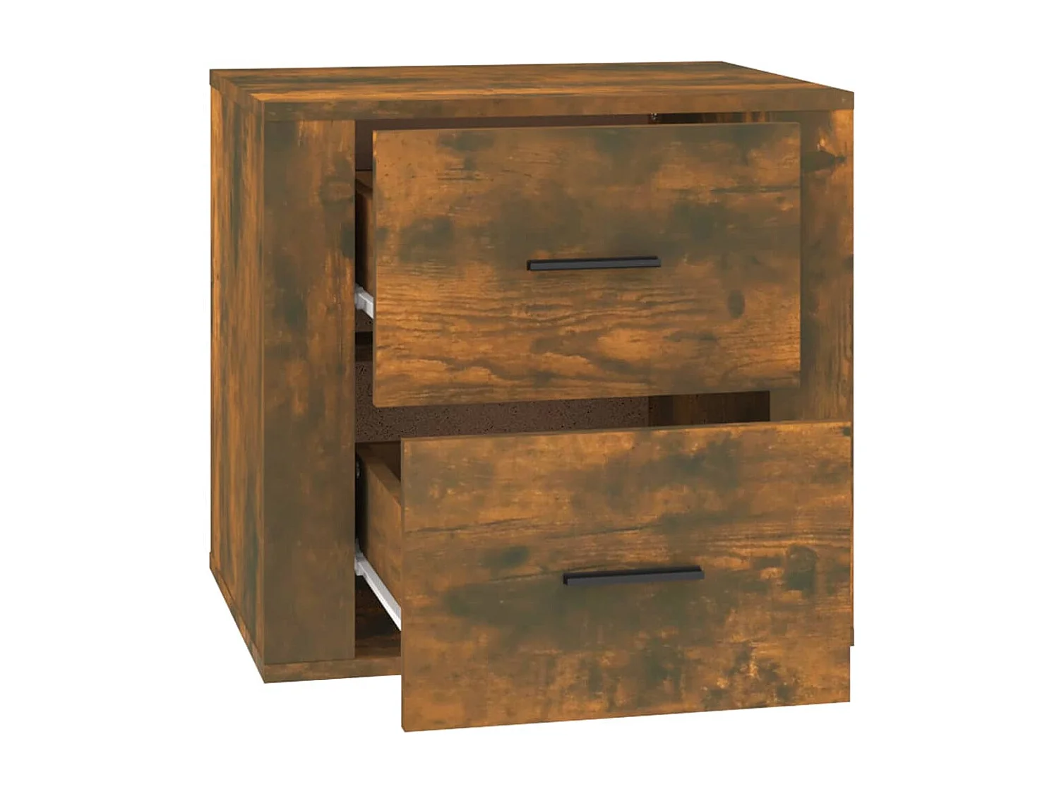 Melinda  Table de chevet Chêne fumé 50x39x47 cm