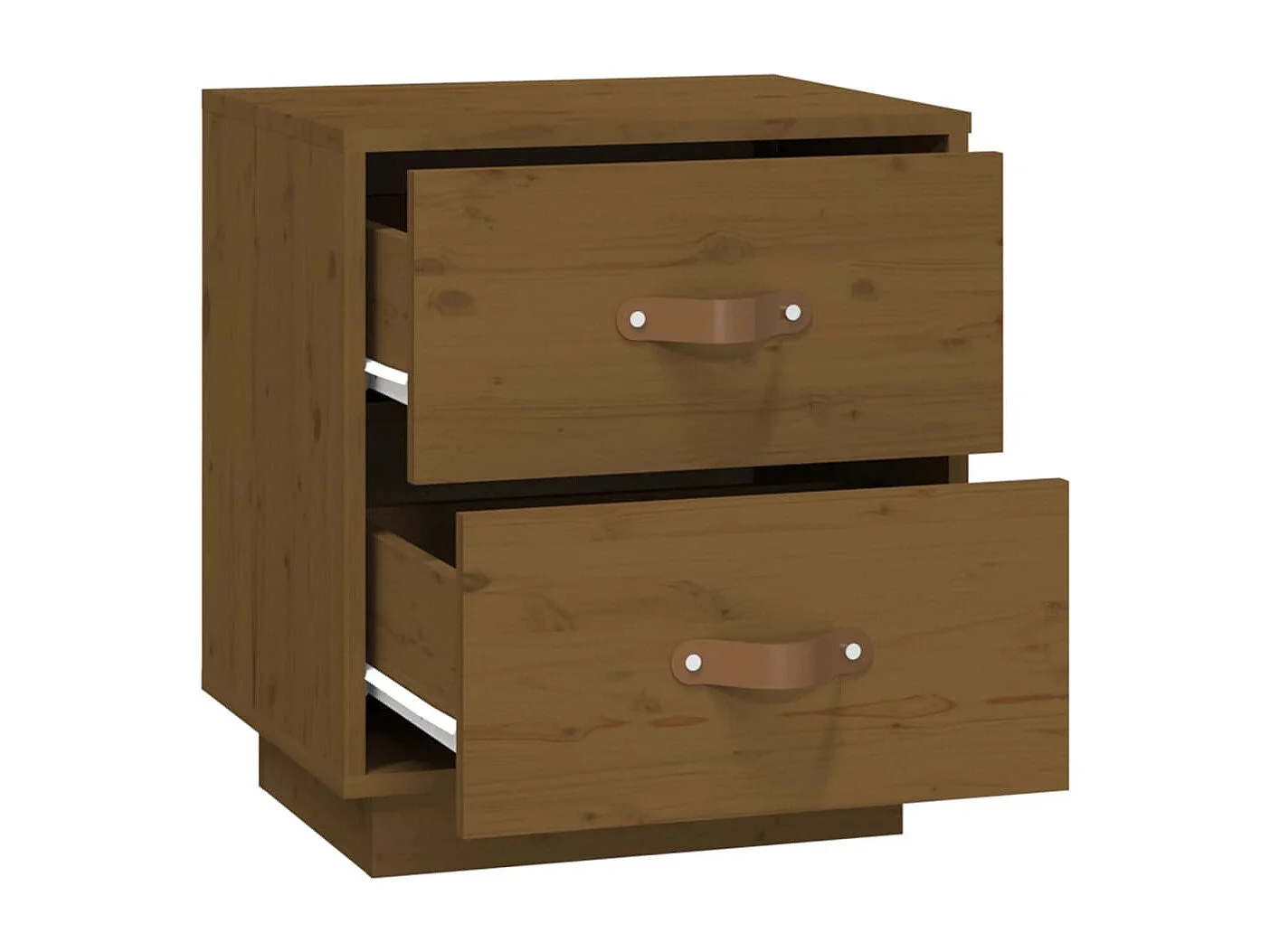 Jean-Marc   Tables de chevet 2 pcs Marron miel 40x34x45 cm Bois pin massif