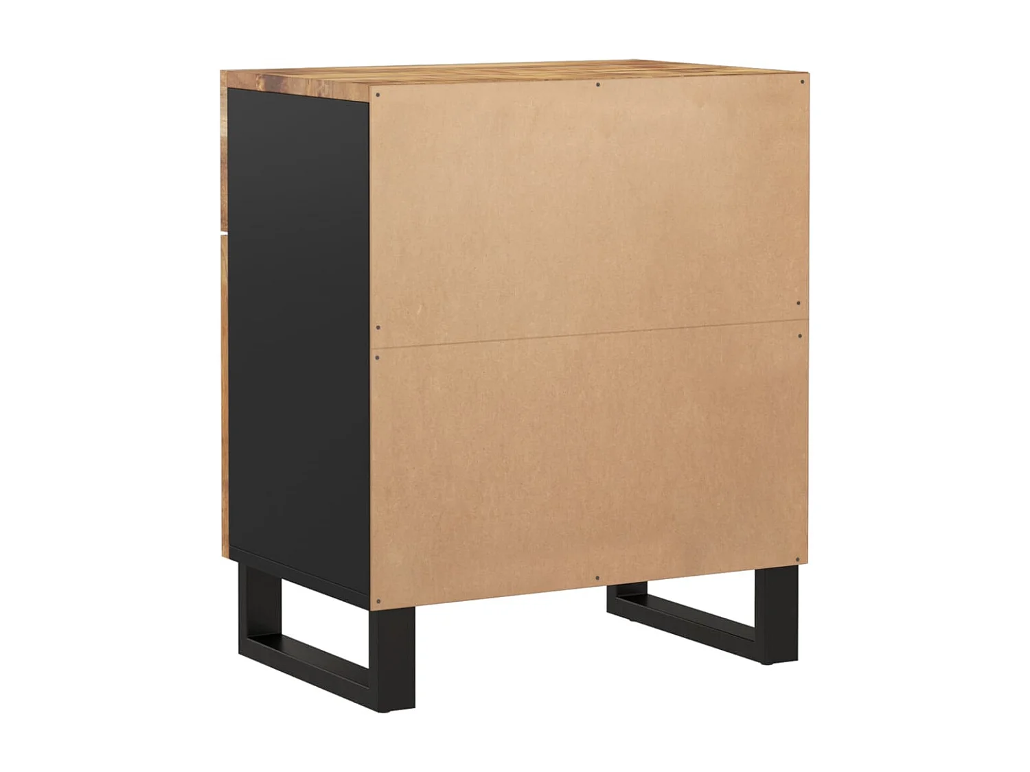 Runar  Table de chevet 50x33x60 cm Bois de manguier et d'ingénierie