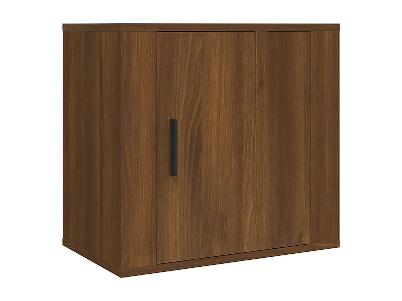 Almond  Table de chevet murale Chêne marron 50x30x47 cm