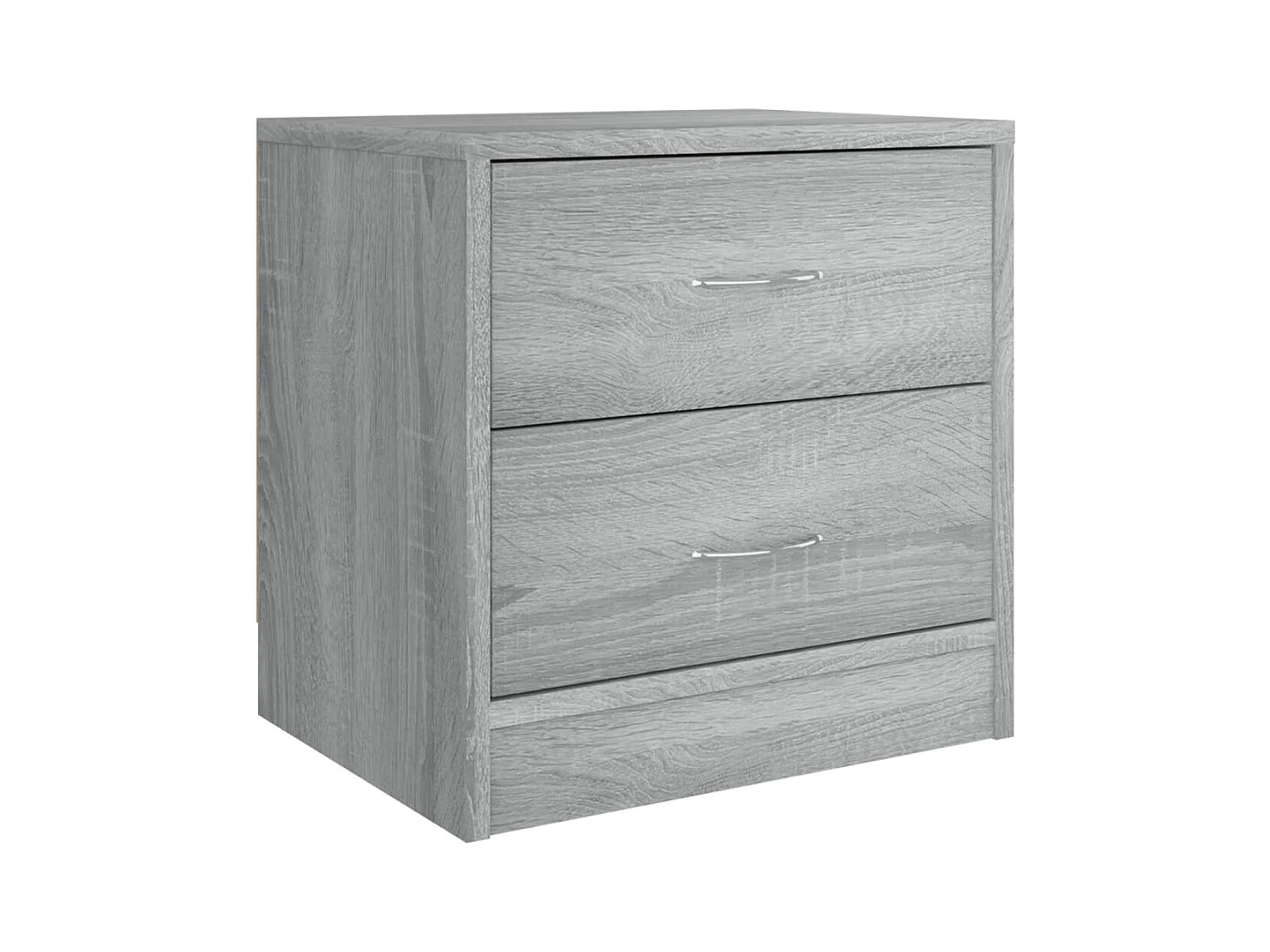 Wytse  Nachtkastje 40x30x40 cm bewerkt hout grijs sonoma eikenkleurig