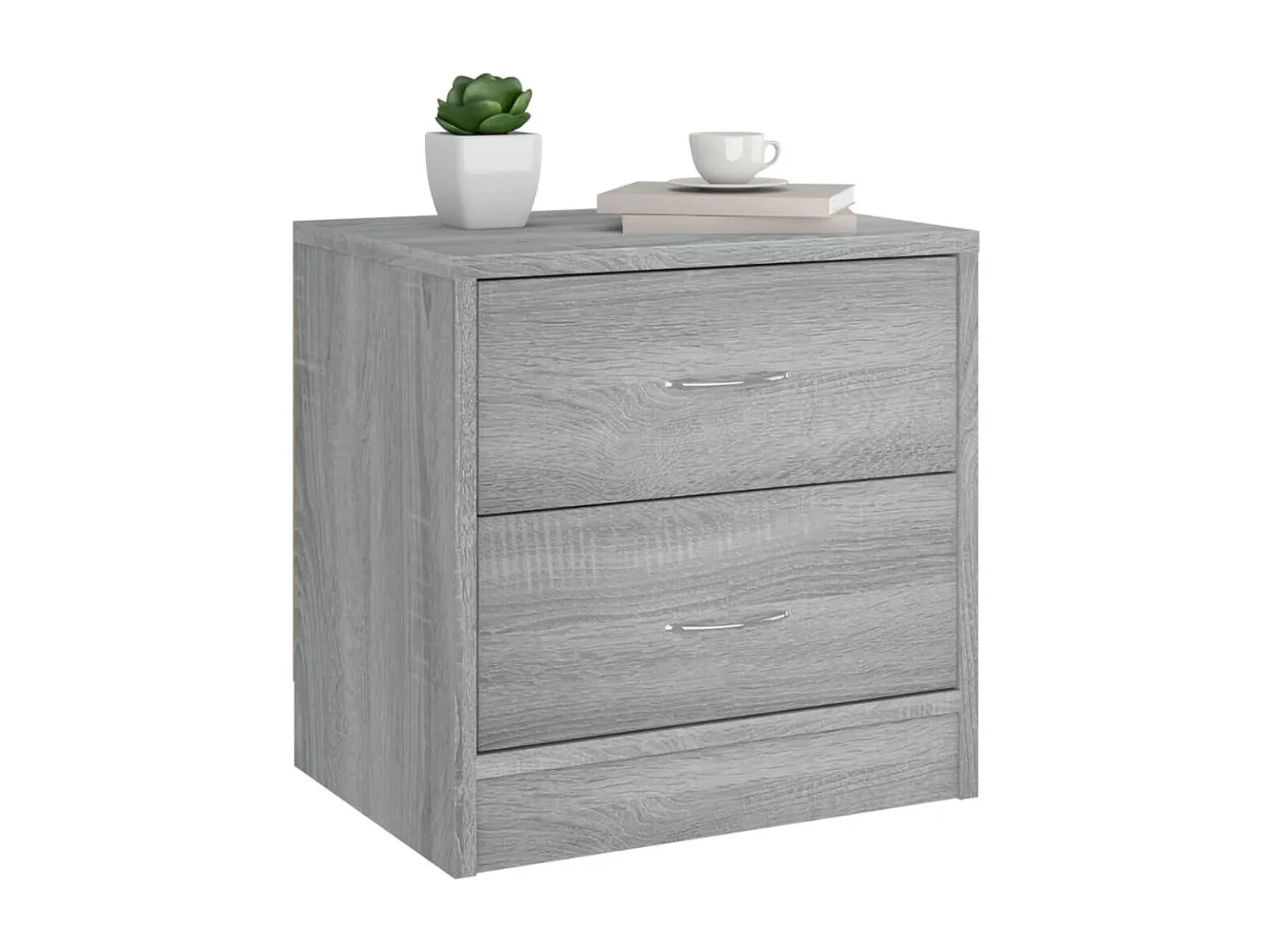 Wytse  Table de chevet sonoma gris 40x30x40 cm bois d'ingénierie