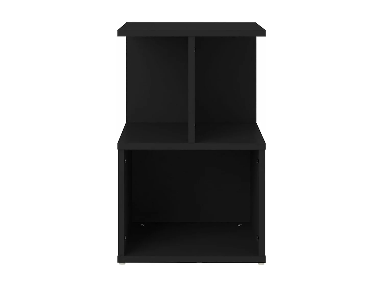 Pam  Tables de chevet 2 pcs noir 35x35x55 cm bois d'ingénierie