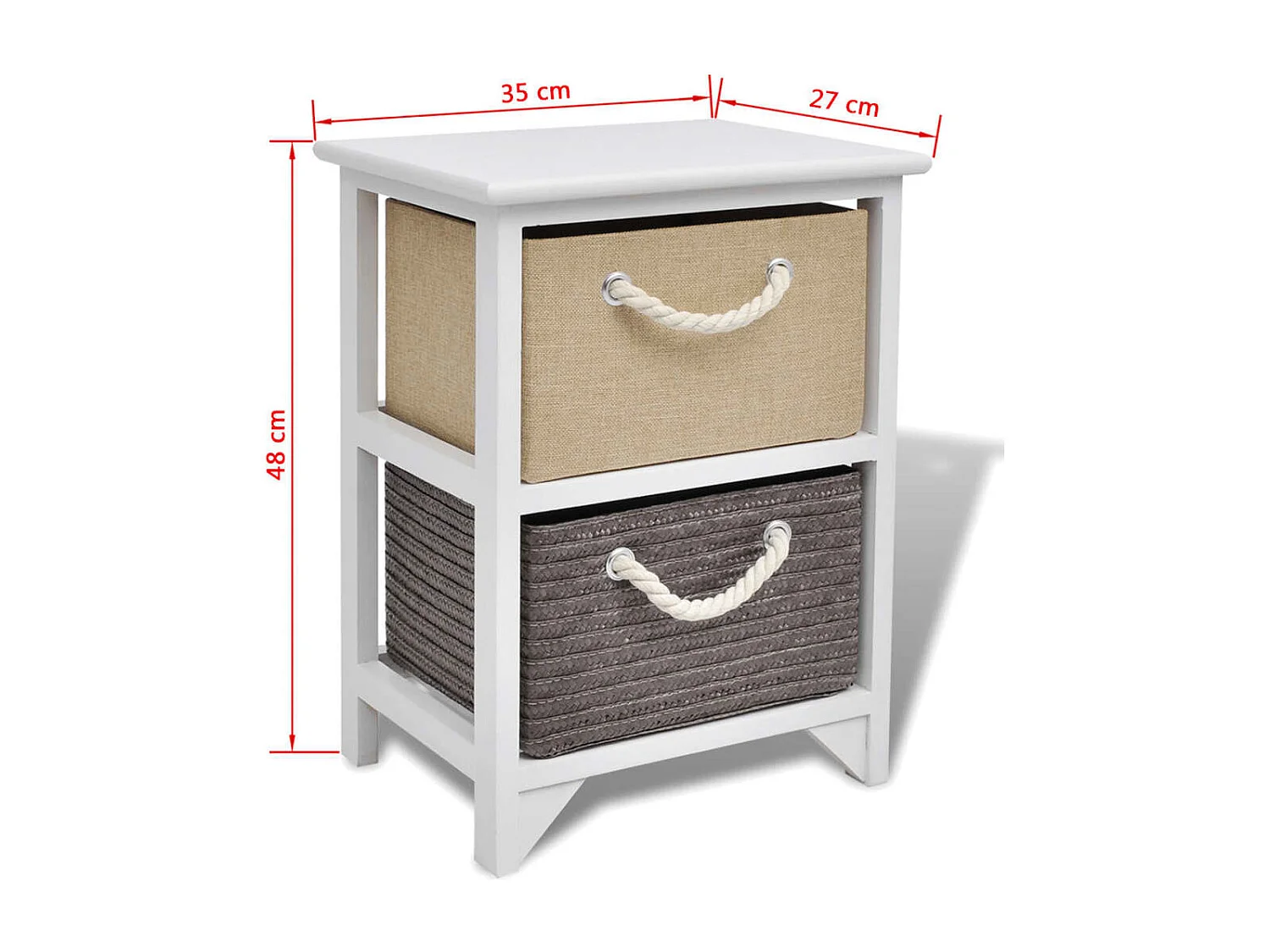 Marc-Louis-Philippe  Table de chevet 2 pcs Bois