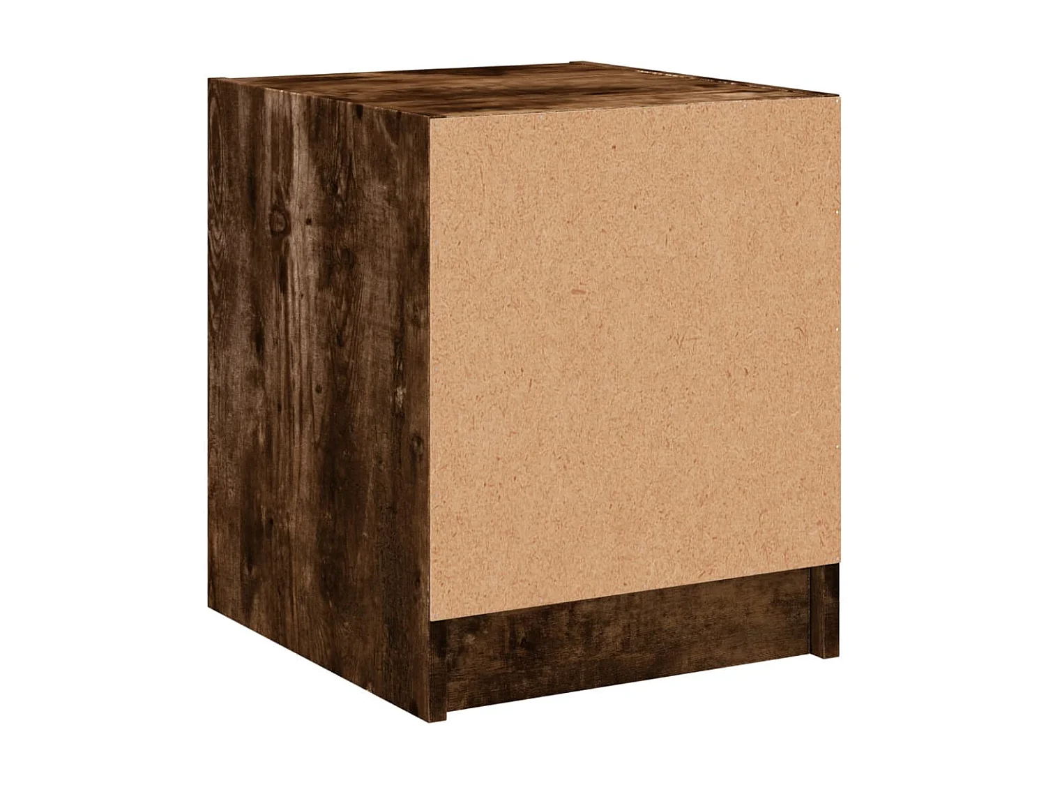 Butte  Nachtkastje met glazen deur 35x37x42 cm gerookt eikenkleurig