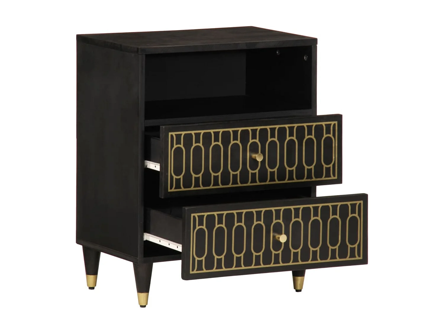 Parker  Table de chevet 50x33x60 cm bois de manguier massif