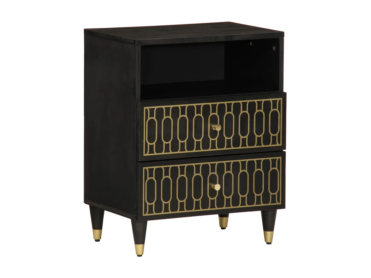 Parker  Table de chevet 50x33x60 cm bois de manguier massif