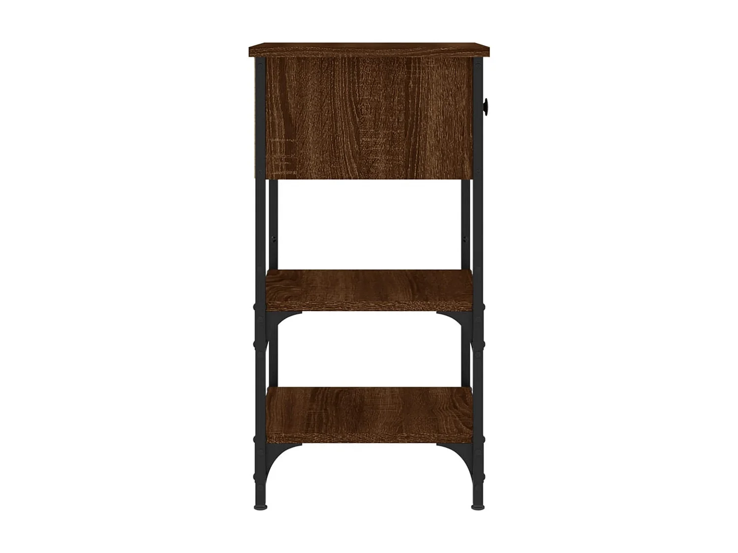 Jersey Shore  Nachtkastjes 2 st 34x36x70 cm bewerkt hout bruin eikenkleur