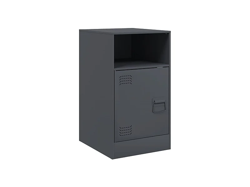 Chasity  Nachttisch Anthrazit 34,5x39x62 cm Stahl