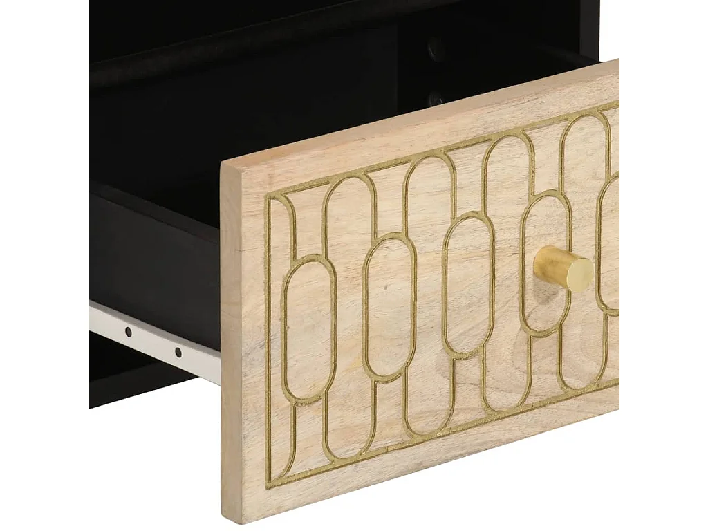 Ingebrigt  Table de chevet 40x33x46 cm Bois de manguier solide