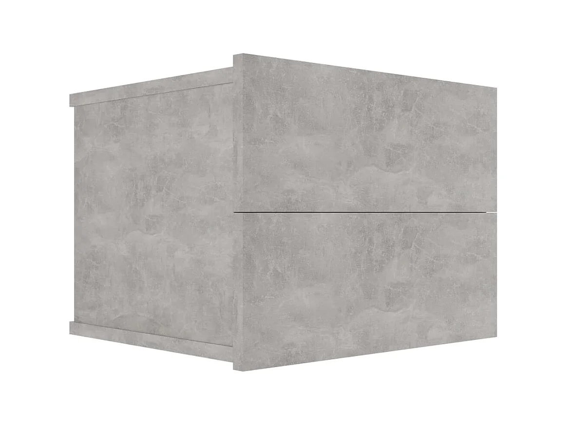 Ylöjärvi  Nachtkastje 40x30x30 cm bewerkt hout betongrijs