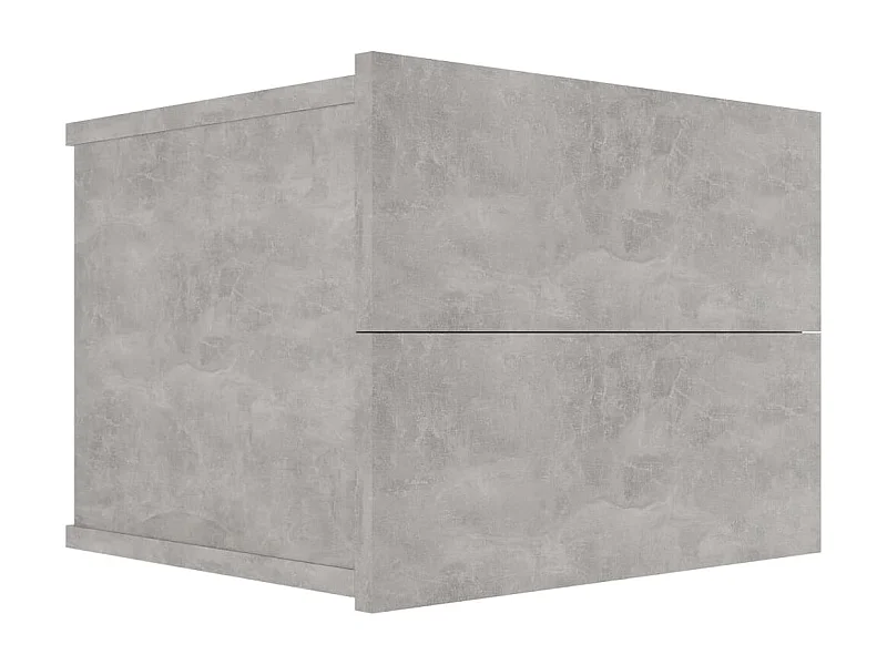 Ylöjärvi  Nachttisch Betongrau 40x30x30 cm Holzwerkstoff