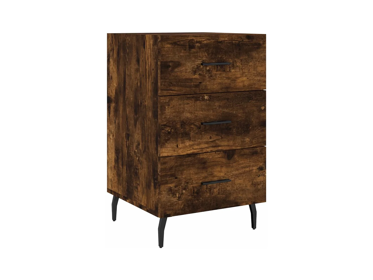Hansa  Comodino Rovere Fumo 40x40x66 cm in Legno Multistrato