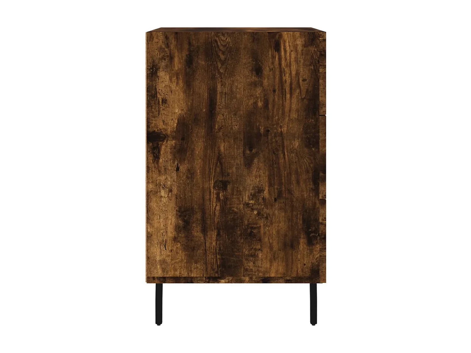 Hansa  Mesita de noche madera de ingeniería roble ahumado 40x40x66 cm