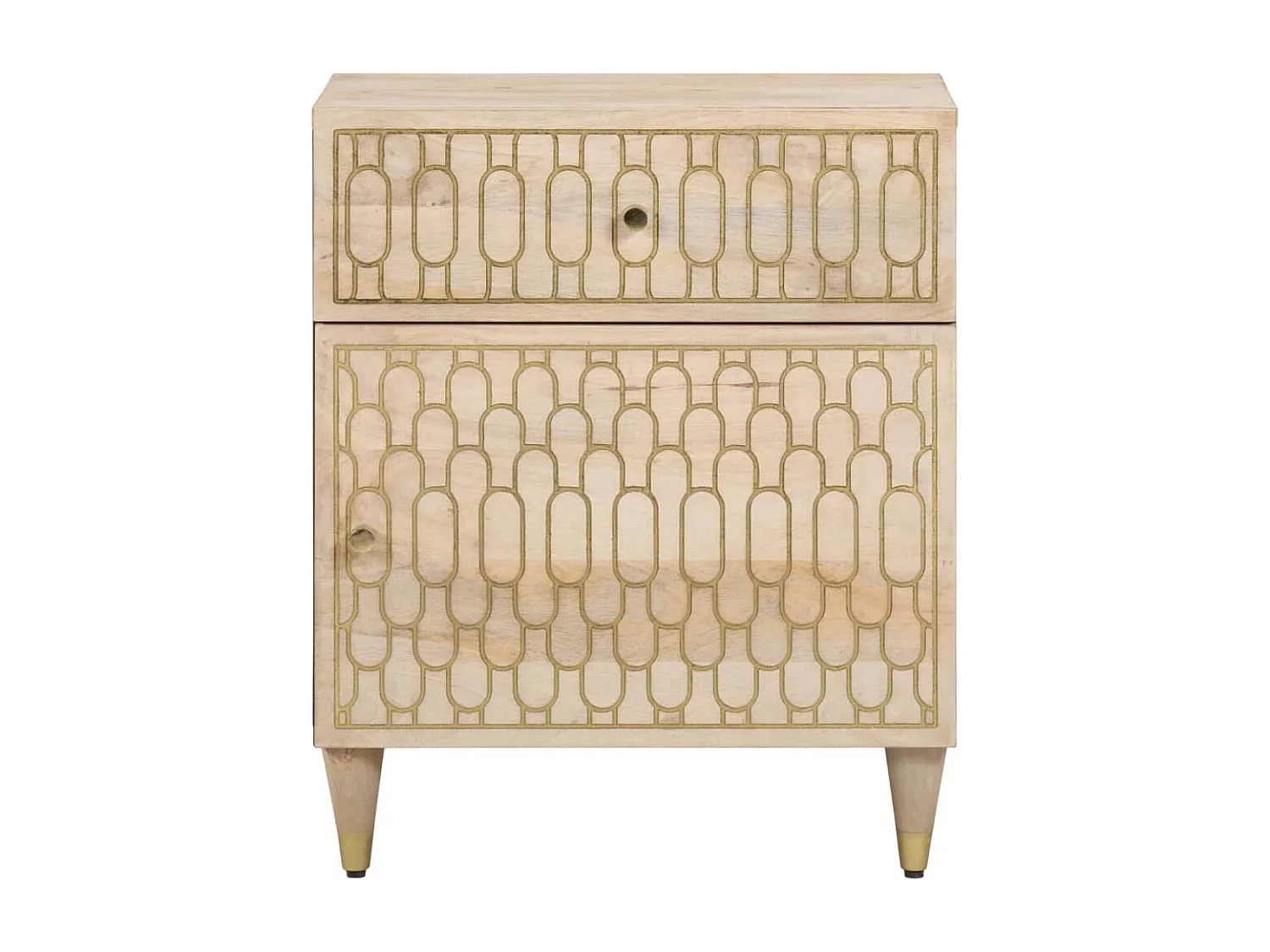 Faelor  Nachtkastje 50x33x60 cm massief mangohout