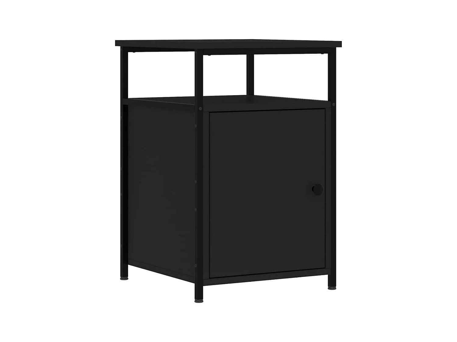 Alfred Ray  Nachttisch Schwarz 40x42x60 cm Holzwerkstoff
