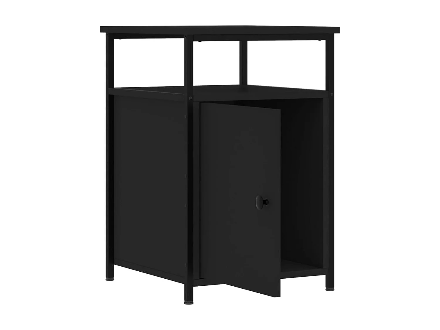 Alfred Ray  Nachttisch Schwarz 40x42x60 cm Holzwerkstoff