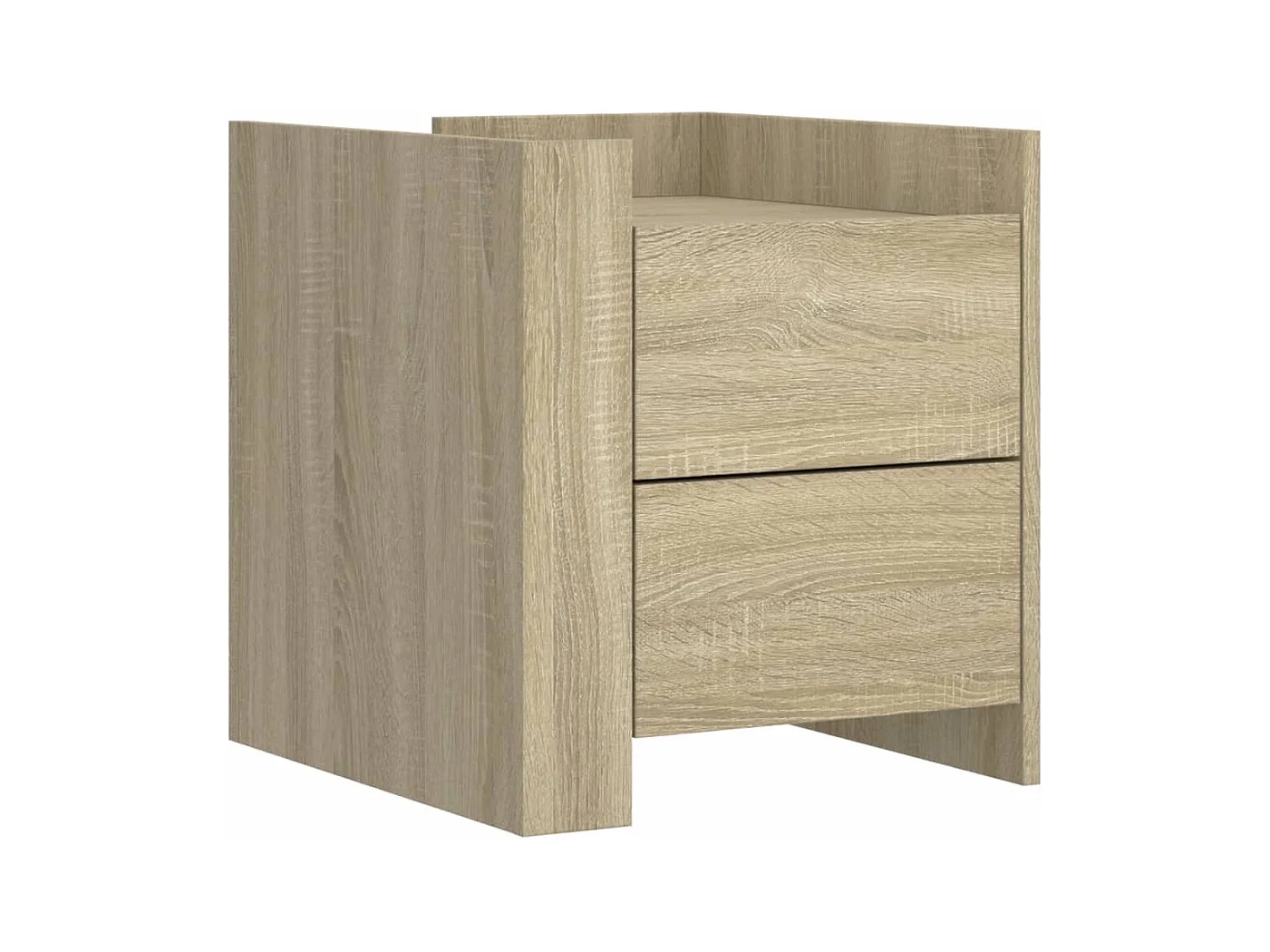 Boher  Nachtkastje 45x50x50 cm bewerkt hout sonoma eikenkleurig