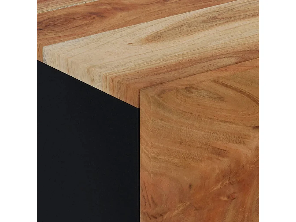 Posio  Comodini 2pz 40x33x46 cm in Legno Massello di Acacia