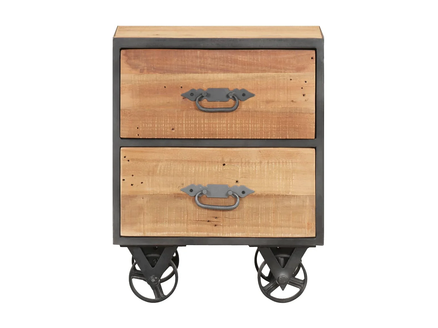 Garden Furniture -  Comodino 40x30x51 cm in Legno Massello di Recupero