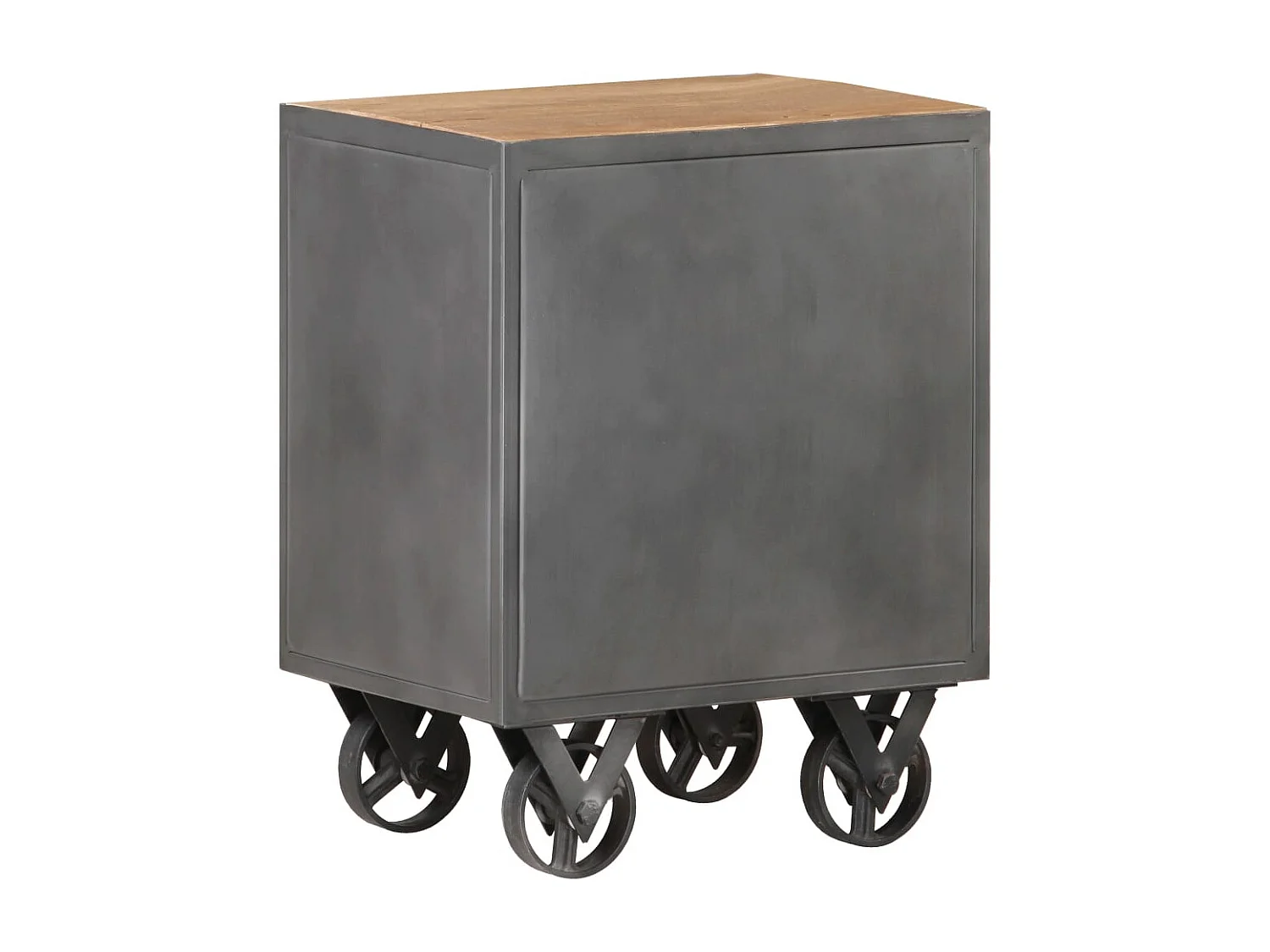 Garden Furniture -  Comodino 40x30x51 cm in Legno Massello di Recupero