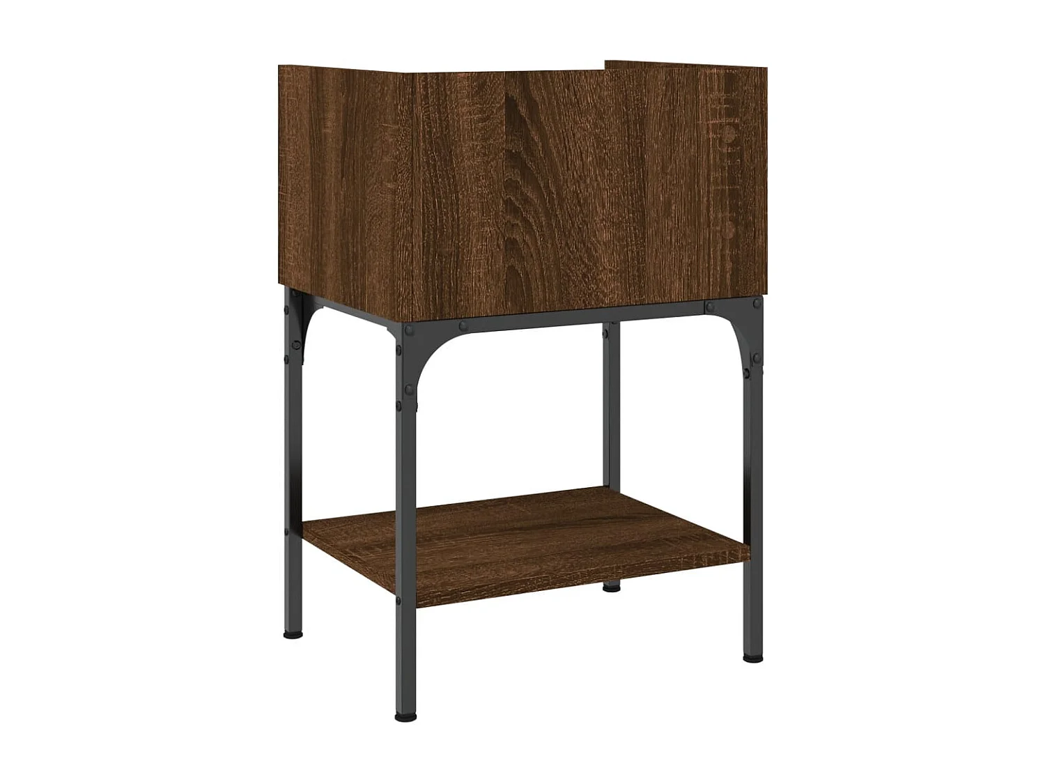 Charlie  Nachtkastjes 2 st 40,5x31x60 cm bewerkt hout bruin eikenkleur