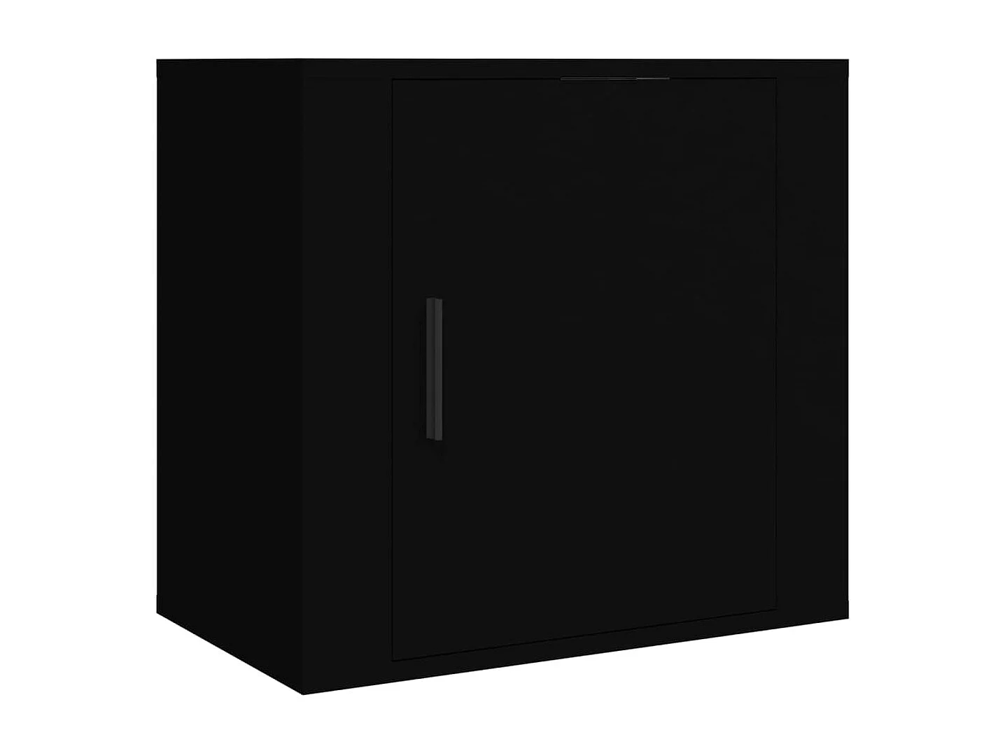 Almond  Mesitas de noche de pared 2 uds negro 50x30x47 cm