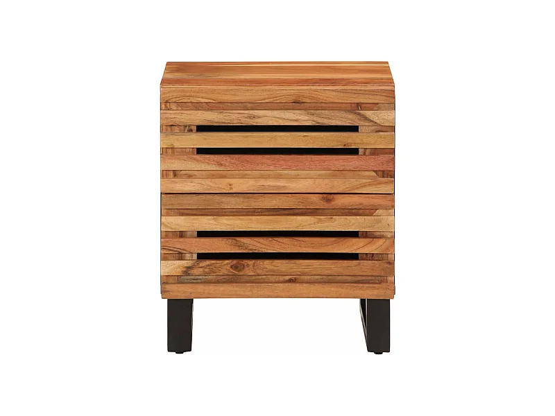 Janoah  Nachttisch 40x34x46 cm Massivholz Akazie