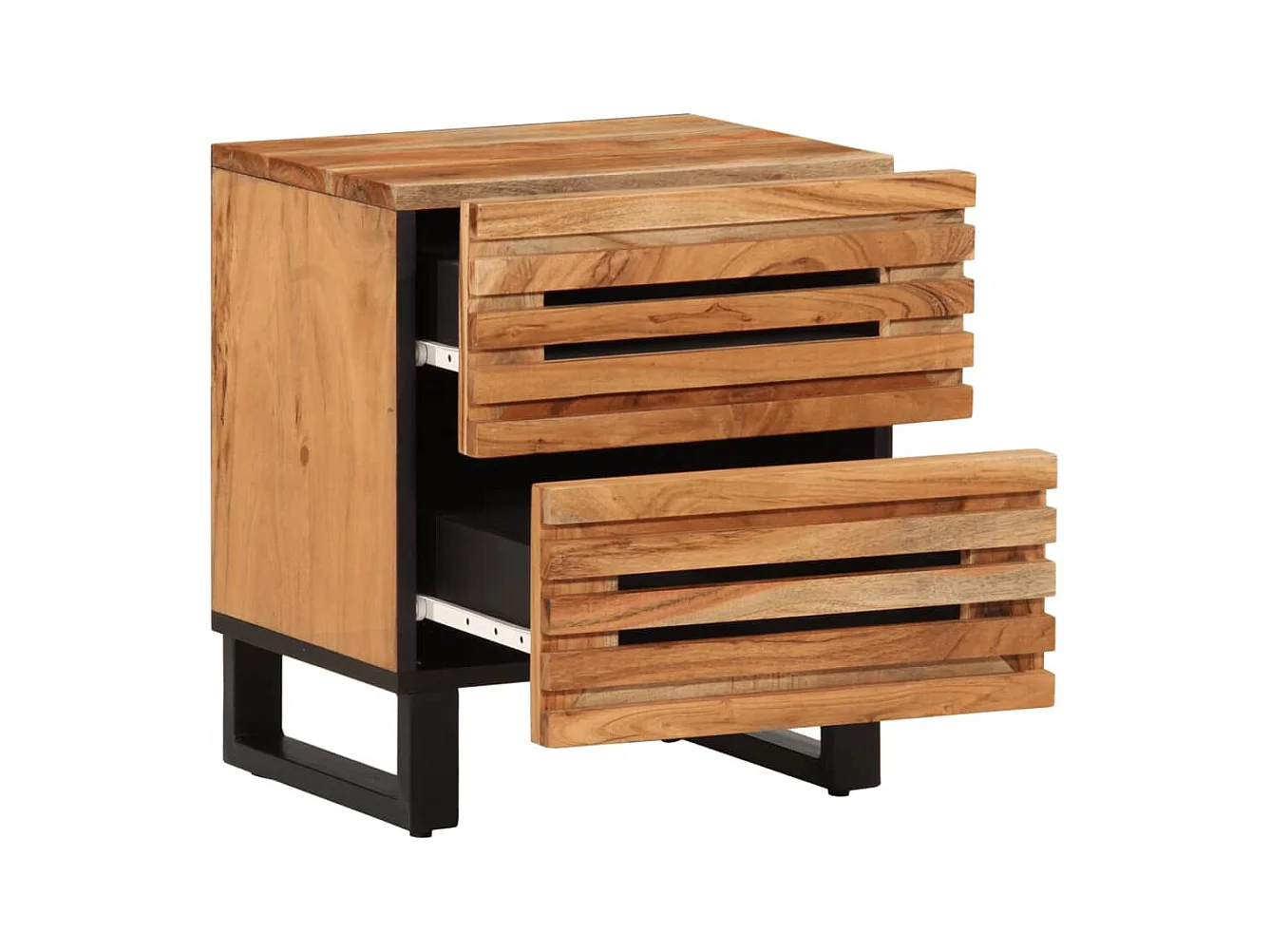 Janoah  Table de chevet 40x34x46 cm bois d'acacia massif