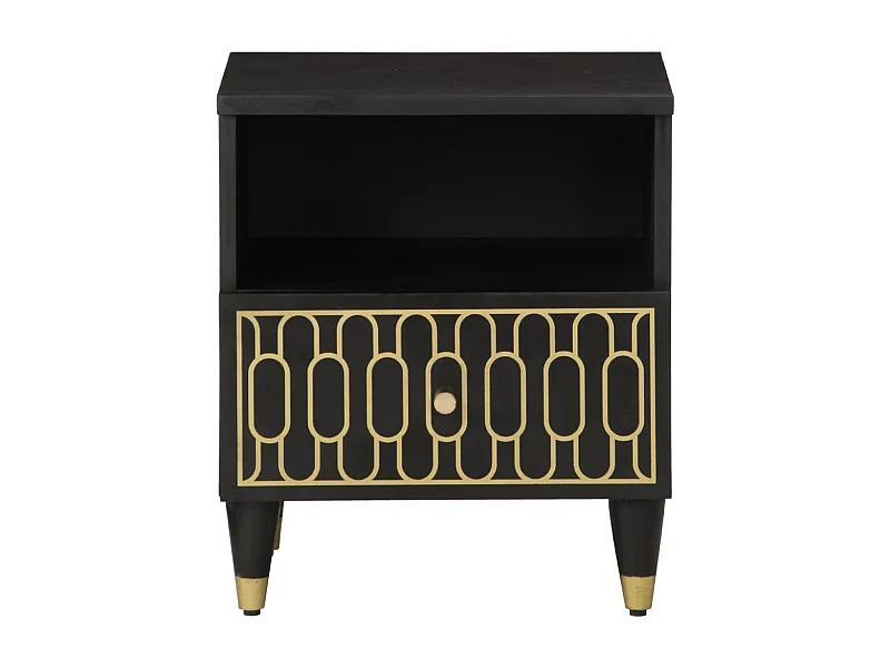 Ingebrigt  Table de chevet 40x33x46 cm Bois de manguier solide